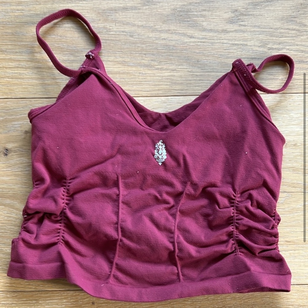 Free People Movement Red crop tank or yoga Top